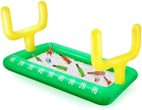 Football Inflatable Cooler for Parties Serving Bar for Football Party Supplies Super Bowl Party Decorations Green