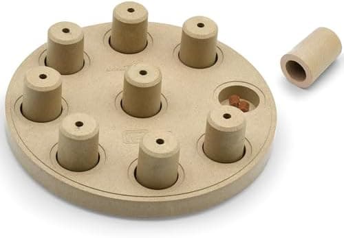 Outward Hound by Nina Ottosson Dog Smart Treat Puzzle Enrichment Toy, Level 1 Beginner, Tan, Composite