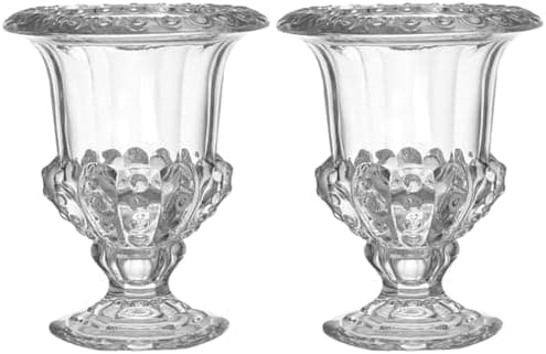 Glass Votive Holder 2 Pcs Glass Vase Ceramic Decor Tabletop Plant Stand Floor Vases Clear Vase for Flowers Home Ornament Transparent Household Flower Planter Air