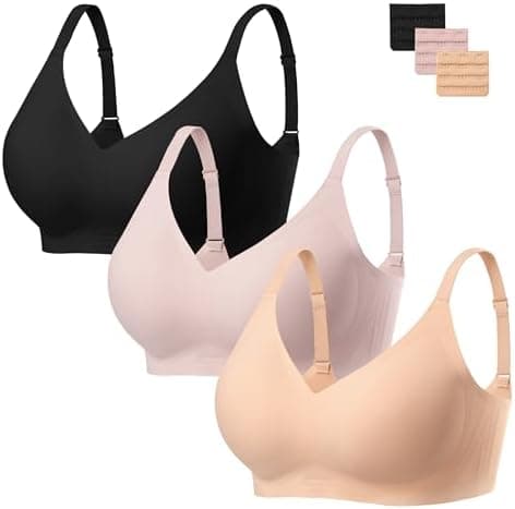 habibee Bra for Women No Underwire Comfort Seamless Bras Push Up Wireless Bras Full Coverage Bralettes, Bra Extender