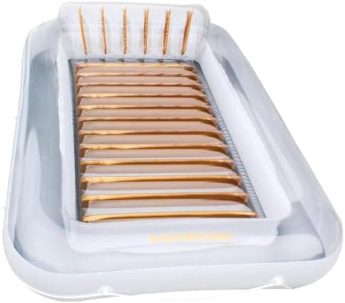 SWIMLINE Suntan Tub, Classic Inflatable Tanning Lounge Float with Adjustable Pillow, 71" Long - Outdoor Floating Lounger for Lake, River, Beach & Swimming Pool, Includes Rope Surround & Repair Patch