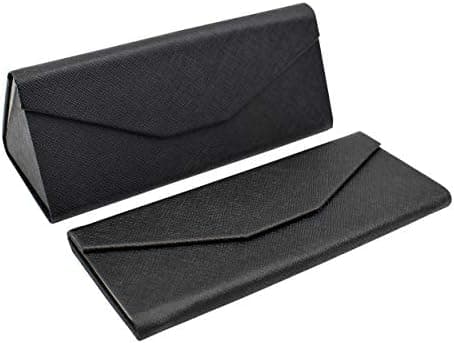 Real Sic Glasses Case for Men and Women - Magnetic Folding Hard Shell Sunglass Holder - Inspired by Solid Color