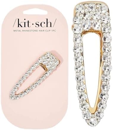 Kitsch Large Rhinestone Hair Clips for Women - Elegant Gold Hair Accessories | Stylish, Durable & Secure Hold Alligator Clip – Ideal Gifts for Women - 1pc