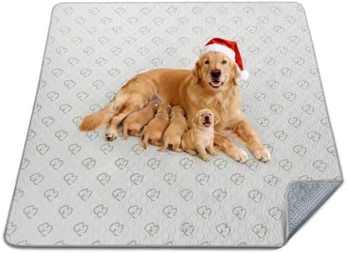 FXW Washable Pee Pads for Dogs, Puppy Pads with Super Absorbent, Specifically Designed for FXW Rollick/Homeplus 24inch 8 Panels Dog Playpen, 63" Square, Khaki, 1 Pack