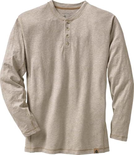 Legendary Whitetails Mens Henley Long Sleeve Casual Fit Shirt