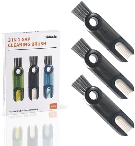 3 in 1 Cup Lid Gap Cleaning Brush Set, Multifunctional Insulation Bottle Cleaning Tools, Mutipurpose Tiny Silicone Cup Holder Cleaner, Home Kitchen Cleaning Tools