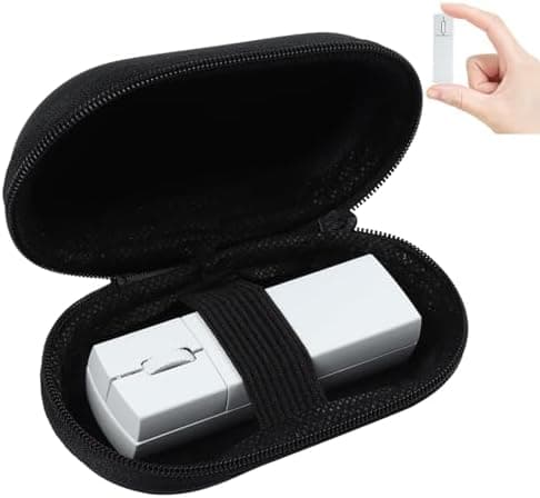 elec Space Wireless Mini Finger Mouse - Silent Dual-Mode Bluetooth & 2.4GHz, Ergonomic Portable PC Mice with Case, Compatible with MacBook and Chromebook