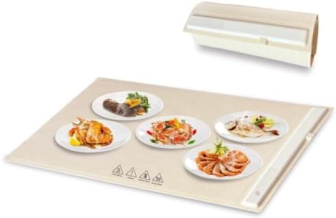 RUIYUE Portable Foldable Warming Tray - Adjustable Temperature Food Warmer, Fast Heating - 1Pcs