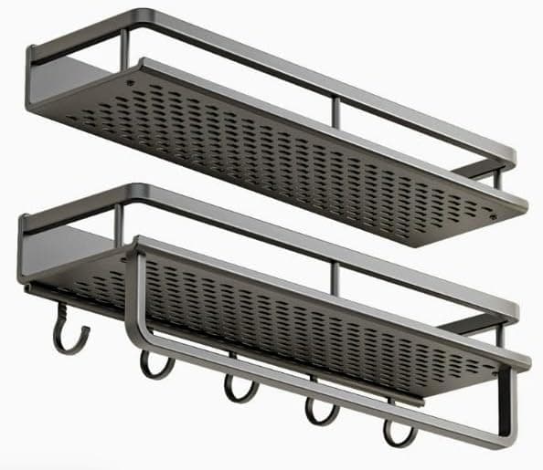 NDJDBJ Grayish-White Wash-Protective Polycotton Shoe Bag, 9.2L, 10x6x12.8 inches, Rectangular, Zipper Closure, 2 Sets, Machine Washable, For Footwear