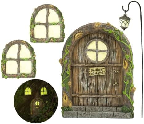 Fairy Doors for Trees, Fairy Door, Fairy Garden, Fairy Garden Accessories Outdoor kit, Fairy Doors for Trees Outdoor, Gnome House