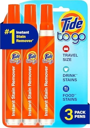 Tide Pen Stain Remover for Clothes, Tide To Go Pen, Instant Stain Remover Pen & Spot Cleaner, Portable & Travel-Friendly, 3 Count (Pack of 1)