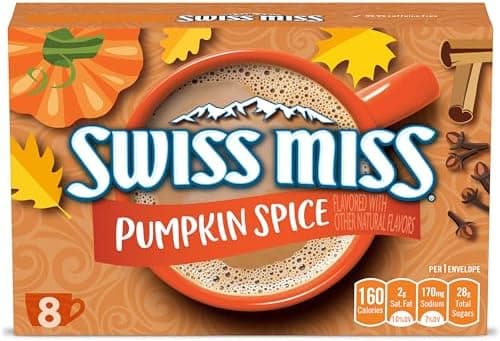 Swiss Miss Pumpkin Spice Flavored Hot Cocoa Mix, 1.38 oz., 8-Count Envelopes