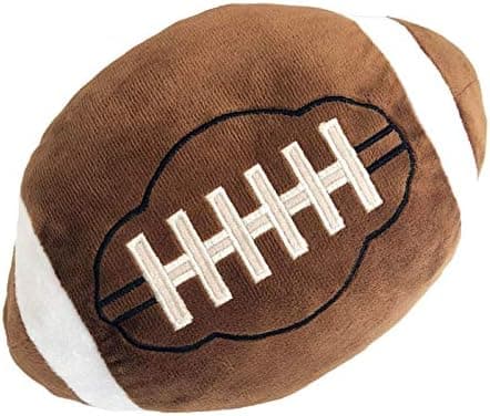 CHORONMO Football Plush Pillow Fluffy Durable Football Pillows Stuffed Football Throw Pillow Soft Sports Ball Interactive Football Creative Room Decor Birthday Party Gift for Kids 11 Inches