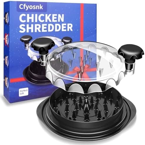 Chicken Shredder, Professional Chicken Breast Shredder Tool Twist, Transparent Lid, Ergonomic Handle, Meat Shredder, Dishwasher Safe, Non-slip Design, Heat Resistant, Bpa Free