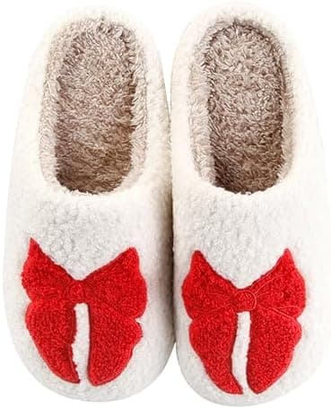 Halloween Pumpkin Slippers for Womens Mens Cute Cartoon Slippers Plush Warm Memory Foam Shoes