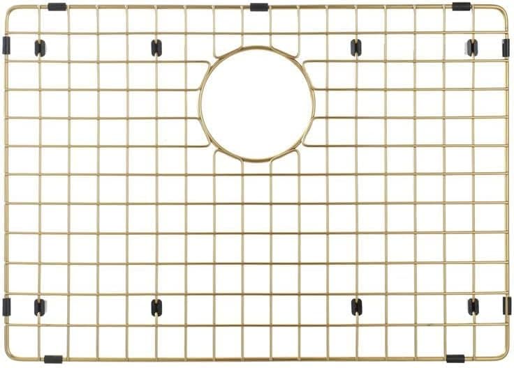 Starstar Sinks Protector Matte Gold 304 Stainless Steel Kitchen Sink Bottom Grid, Rack (20 L x 15 W)