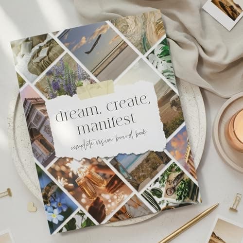 Inspirational Vision Board Book - A Complete Supplies Kit to Unleash Your Dreams/Goals with Motivational Pictures, Quotes & Clip Art - Perfect Magazine for Achieving Success in All Areas of Your Life