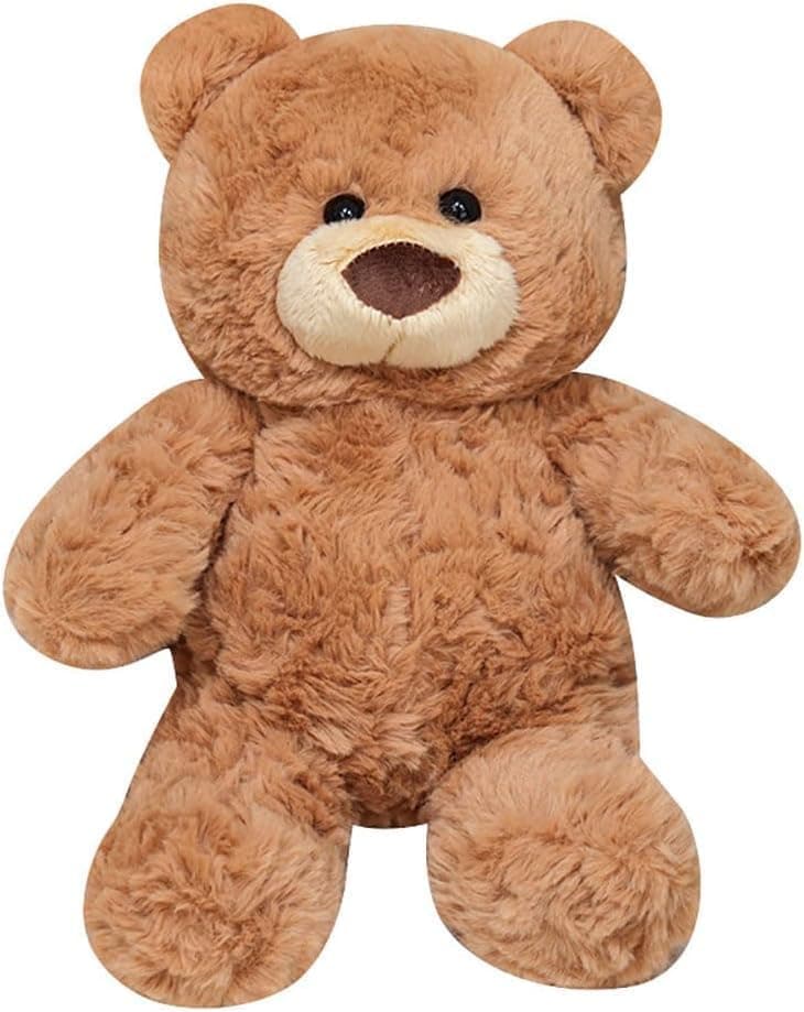Hgplvxj 11 Inch Teddy Bear Stuffed Animal, Soft Plush Bear Toy for Kids Adults, Classic Cuddly Bear Gift for Birthday Christmas Baby Shower (Brown)