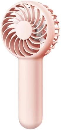 Gaiatop Mini Portable Fan, 3 Speed Powerful Handheld Fan, 2000mAh Battery Operated Cute Design Personal Small Fan, USB Rechargeable Makeup Eyelash Hand Fan Travel Essentials for Women Girls Pink