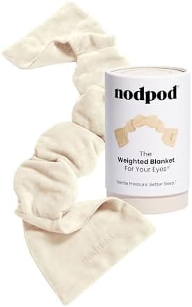 Nodpod Gentle Pressure Sleep Mask | Patented Light Blocking Design for Sleeping, Traveling & Relaxation - Bone