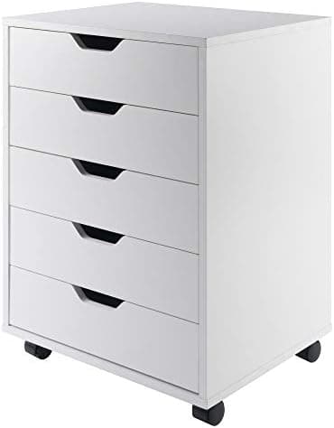 Winsome 10519 Halifax 5-Drawer Composite Wood Cabinet, White