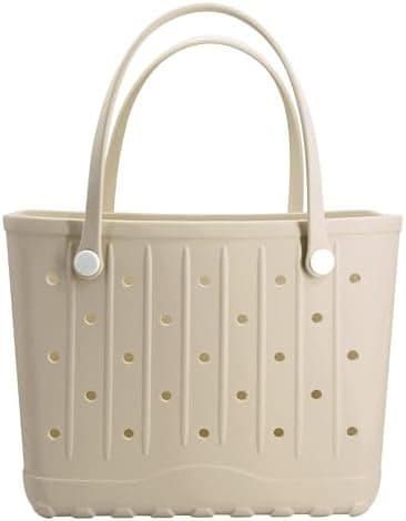 CXY Rubber Beach Bag EVA Waterproof Tote Bags Washable Sand-proof Travel Handbags for Pool Boat Groceries Work Sports