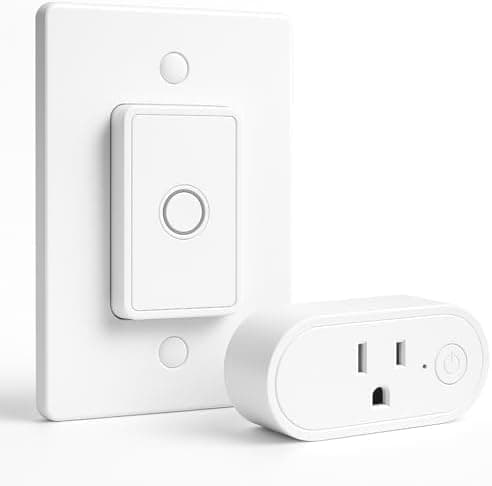 Remote Control Outlet: Wireless On Off Outlet Switch — Lamps Fans & Appliances Indoor — Renter Friendly — 100FT Range — No Wiring