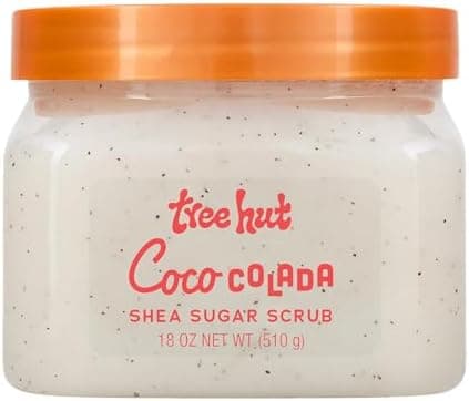 Tree Hut Coco Colada Shea Sugar Scrub, Easter Gifts for Women, Exfoliating & Hydrating Body Scrub with Shea Butter & Essential Oils, Smooth & Soften Skin, 18 oz