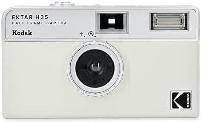 Kodak EKTAR H35 Half Frame Film Camera (Off-White, Single)