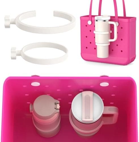 OUTXE 2 Pack Cup Holder for Bogg Bag, Fits 16-40oz Stanley, Insert Drink Holder Attachment Compatible with All Bogg Bags & Simply Southern Beach Tote Bag