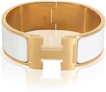 Hermès, Pre-Loved Clic Clac Bracelet, Gold Plated, 6.25 in