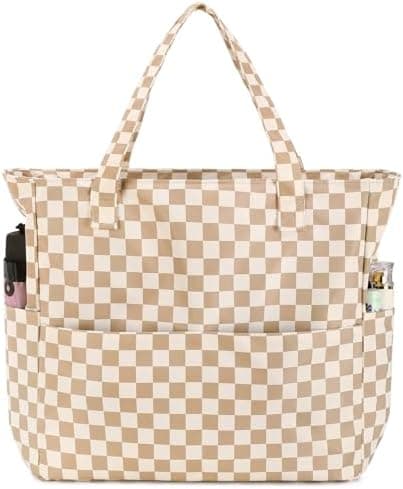 Bluboon Waterproof Beach Tote Pool Bags for Women Ladies Extra Large Carry On Bag With Wet Compartment for Weekender Travel