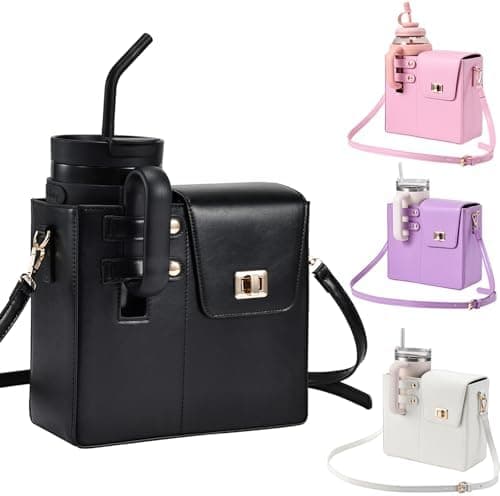 boldblox Outdoor Portable Crossbody Water Cup Purse Bag Water Bottle Carrier Bag with Phone Pocket Tumbler Carrier with Strap