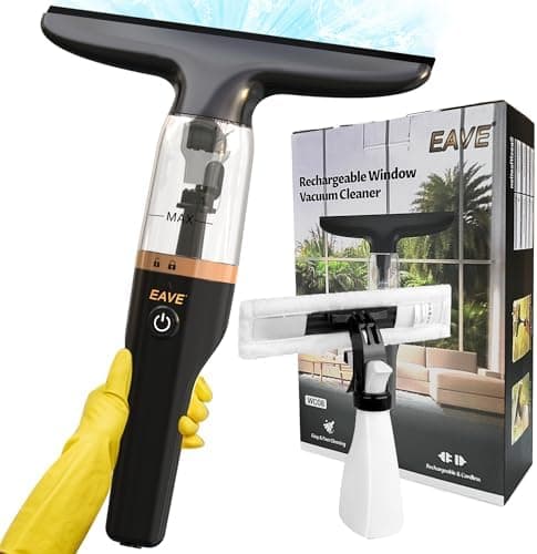 Rechargeable Window Vac, Electric Window Vacuum Squeegee, with 11 in. Squeegee Blade, Cordless Window Vacuum Cleaner Set for Cleaning Windows, Shower Doors, Mirrors, Tiles