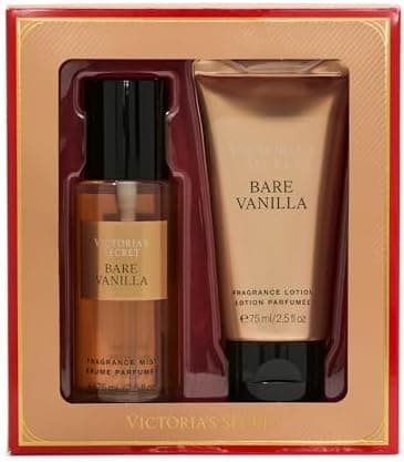 Victoria's Secret Bare Vanilla Mini Fragrance Duo Gift Set, Notes of Soft Cashmere