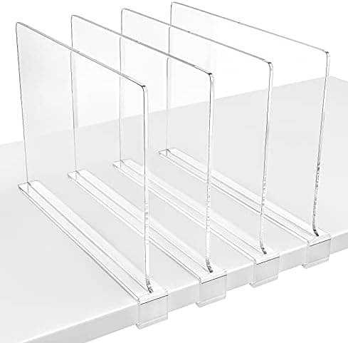 HBlife 4 Pack Clear Vinyl Record Storage Holder