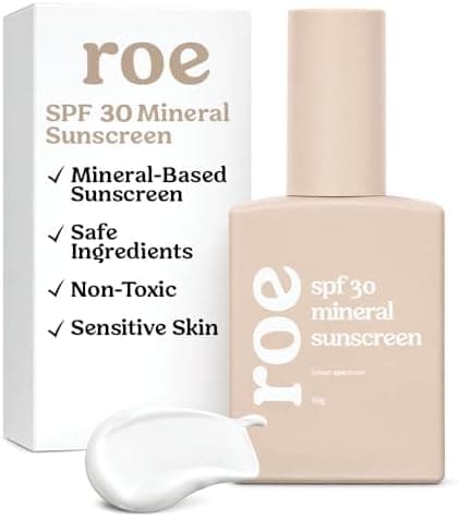 Roe Wellness- Baby Sunscreen Mineral & Reef Safe, Zinc Oxide, Non-Toxic Ingredients SPF 30 | Great For Toddlers, Kids, Newborns & Babies | Non-Greasy, Paraben-Free