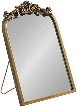 Kate and Laurel Arendahl Glam Table Mirror, 12 x 18, Gold, Traditional Chic Mirror for Wall