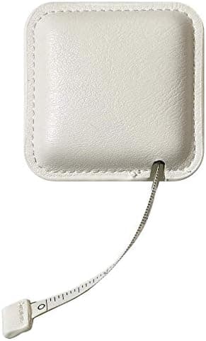 haoa Tape Measure for Body Measuring, 79Inch/2Meters Retractable Measuring Tape for Body Fabric Sewing,Measurements Dual Sided (Square,1 Pack)(White)